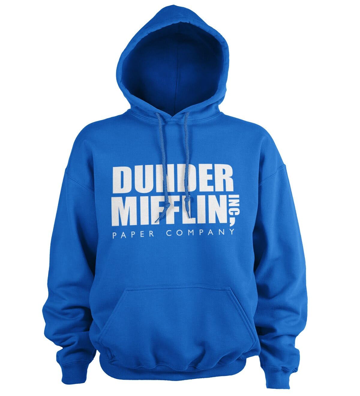 The Office Officially Licensed Dunder Mifflin Hoodie (Blue), Medium