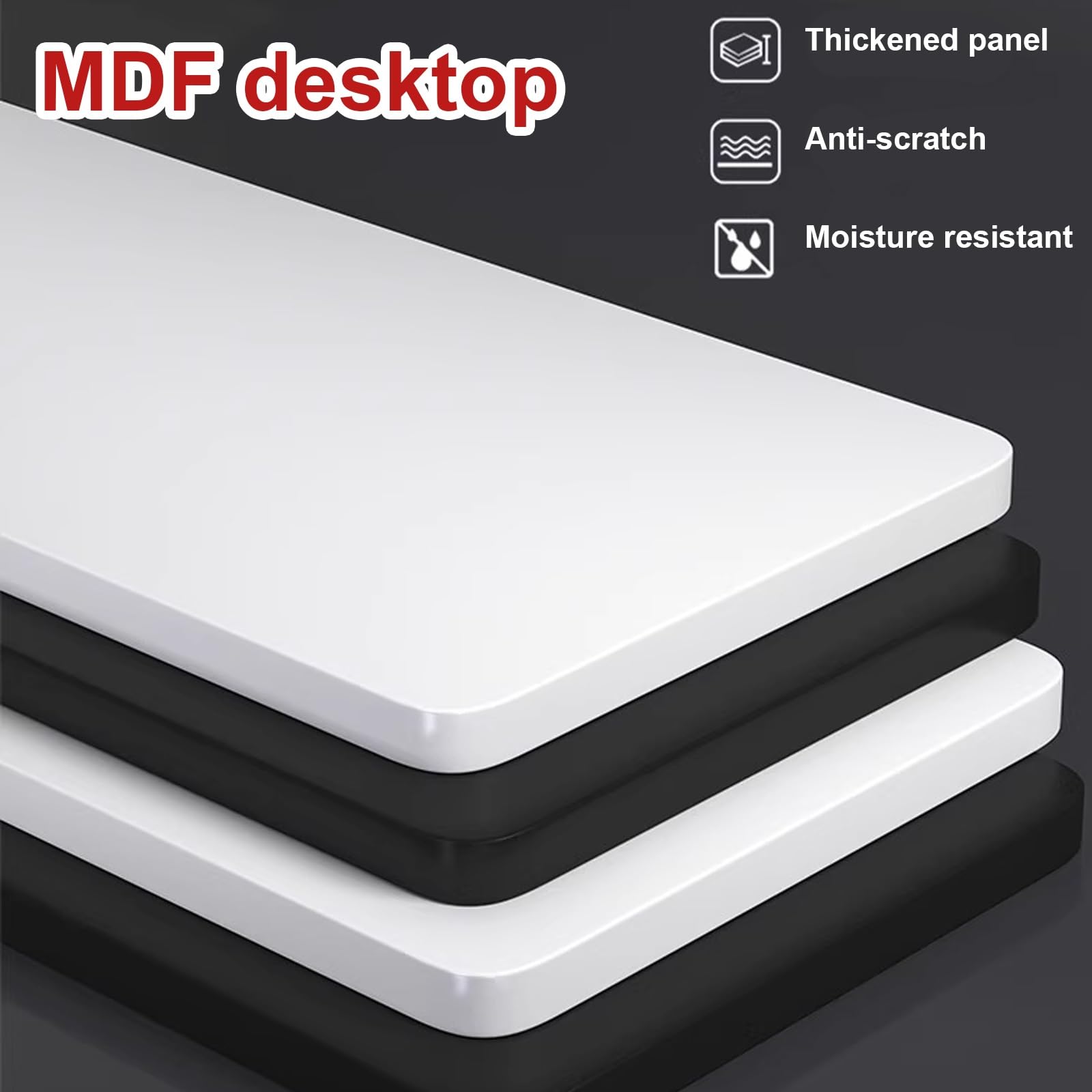 Supporto da scrivania con Morsetto e Supporto da scrivania Resistente per Accessori da Gioco e da Ufficio, Supporto ergonomico per Monitor e Laptop, Supporto per Stampante, Bianco