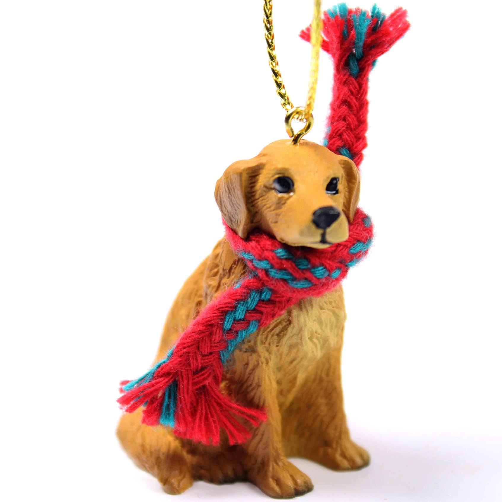Golden Retriever Tiny Miniature One Christmas Ornament - Delightful!