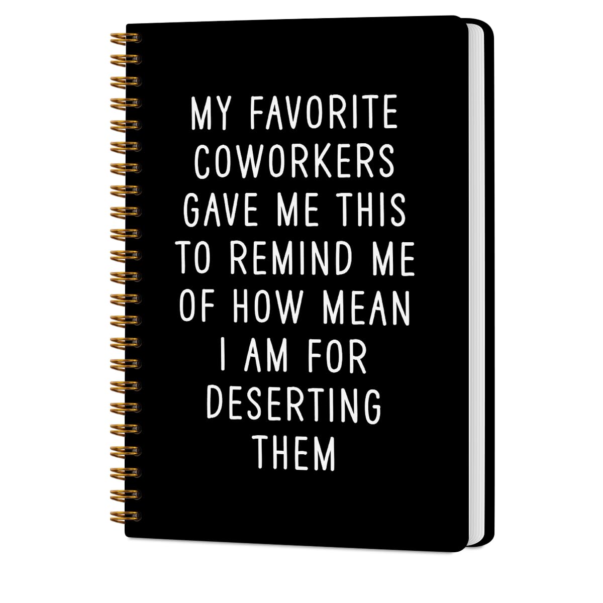 CQM Farewell Gifts for Coworkers Hardcover Spiral Notebooks, My Favorite Coworkers Gave Me This Notebook College Ruled, Coworker Leaving Gift, Sarcastic Farewell Gift, Goodbye Gifts for Coworkers — image 1