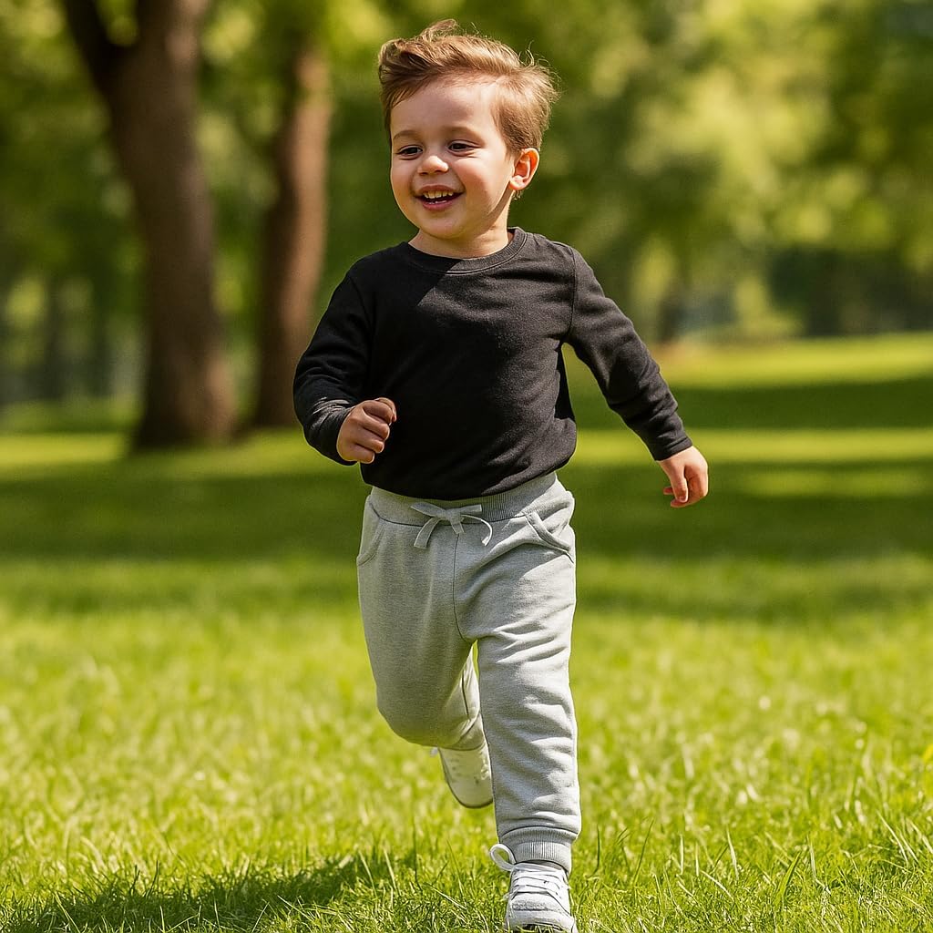 Boys Pants, Toddler 3 Pack Drawstring Elastic Sweatpants Cartoon Active Joggers - Image 3