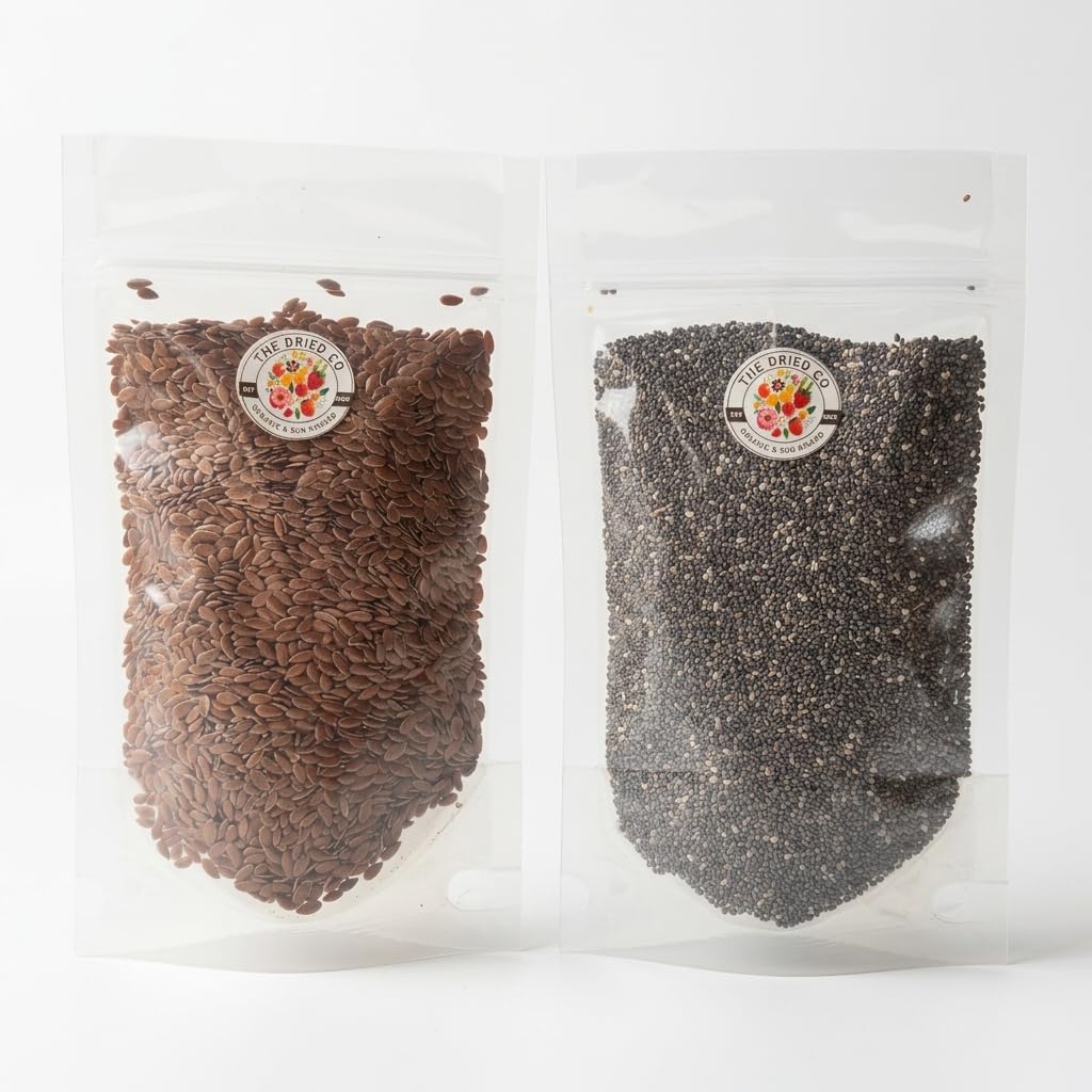 The Dried Co. Flax + Watermelon Seeds - Raw 2-in-1 Seed Blend | Non-GMO Superfood Blend Rich in Heart-Healthy Lignans, Protein | Great for Smoothies, Baking & Snacking | Pack of 2x100g (100g Each) — Amazon image 14