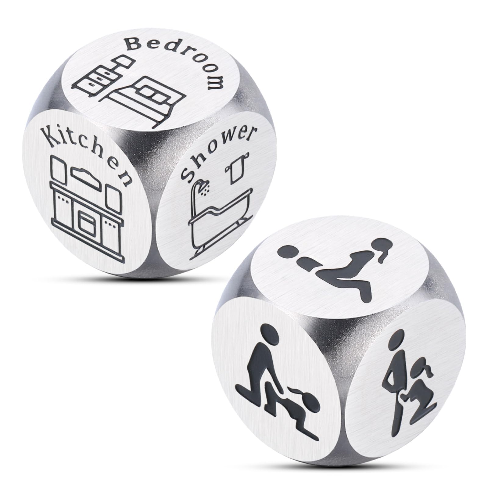 My Orders, Santa Swap Gift Exchange Dice, Stocking Stuffers for Adults, Christmas Dice Game, Valentines Day Gifts for Her Him, Anniversary Birthday Gifts for Boyfriend Girlfriend, Date Night Dice