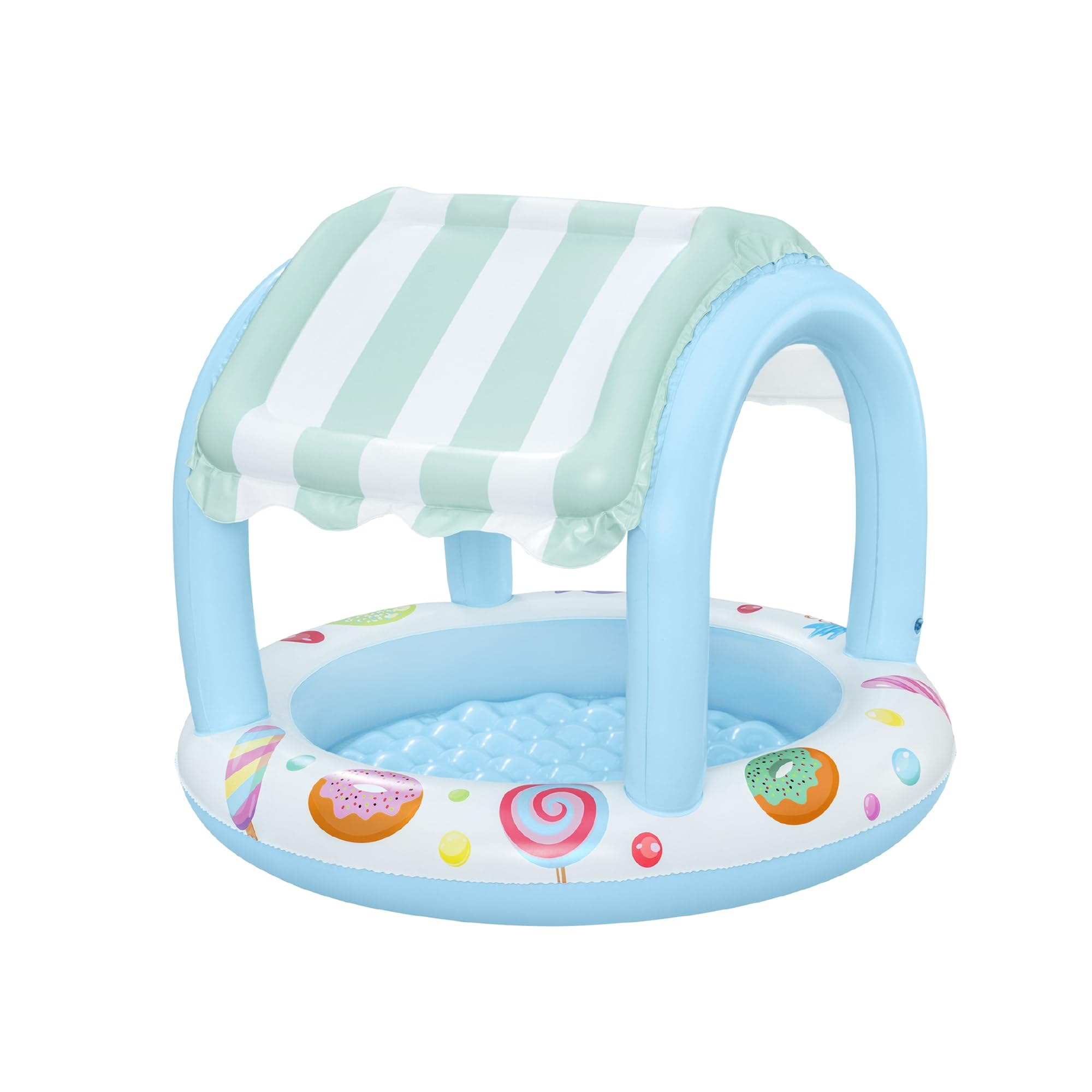 Piscinette bébé gonflable avec auvent pare-soleil