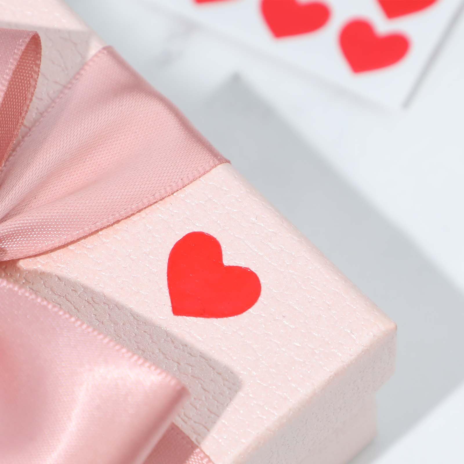 Adesivi a forma di cuore rossi da 2,5 cm, per San Valentino, etichette a forma di amore, impermeabili, rimovibili, per buste artigianali, scatole, etichette regalo, borse, matrimoni, 500 pezzi