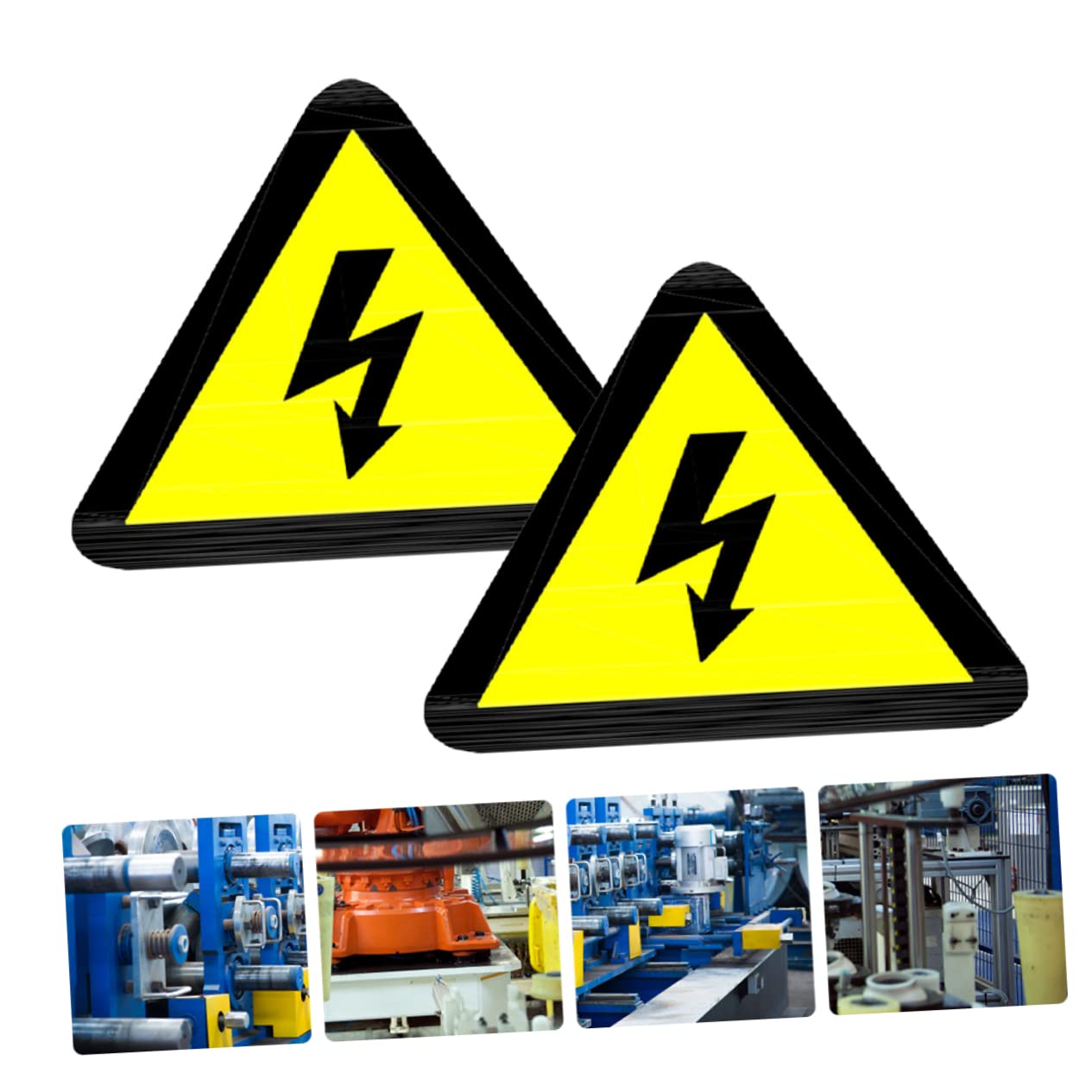 Autocollants D'avertissement Jaune Étiquettes Autocollantes Adhésives de Sécurité Lot de 20 pour Chocs Électriques pour Panneau Électrique en Bureau ou École