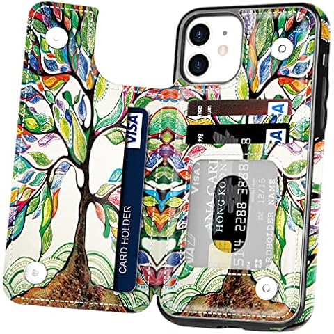 Hoofur Leather Wallet Case for iPhone 11 Cover