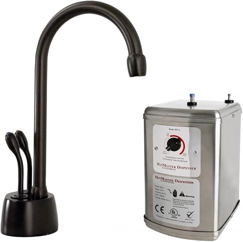 Westbrass D272H-12 Develosah - Dispensador de agua caliente y fría de 2 manijas de 9 pulgadas con tanque de calentamiento instantáneo, 1 paquete,