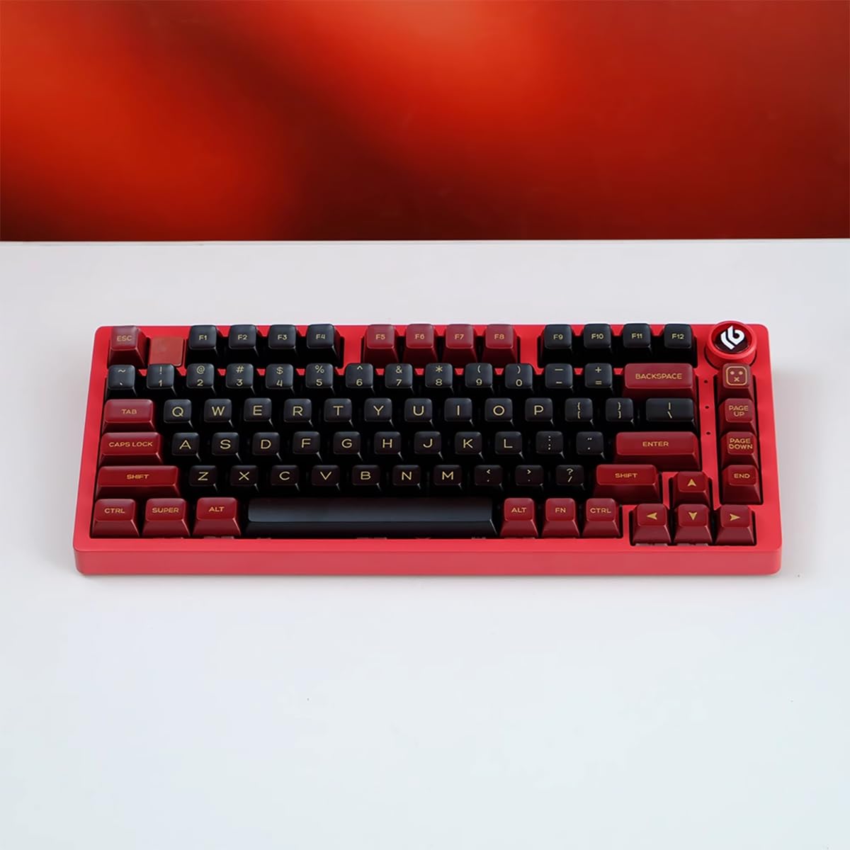 Keycaps Set 120 Keys Translucent Keycaps Cherry Profile Doubleshot Red ...