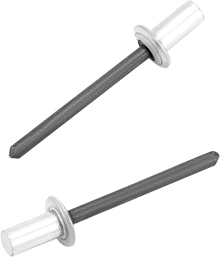 Miniatura 2 de QWORK Remaches ciegos de aluminio de extremo cerrado, 500 remaches pop de resistencia a la corrosión de 316 "x 38"