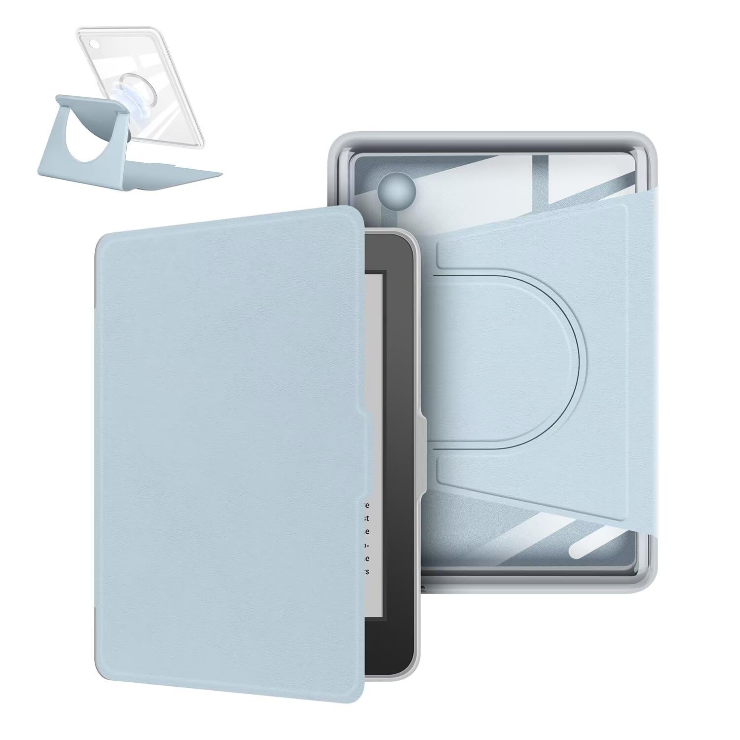 Magnetic Detachable Case Case for 7" Kobo Libra 2 2021 Released, Ultra Clear Soft Flexible Transparent Acrylic Back Cover with Auto Sleep/Wake for Kobo Libra 2 — view 19