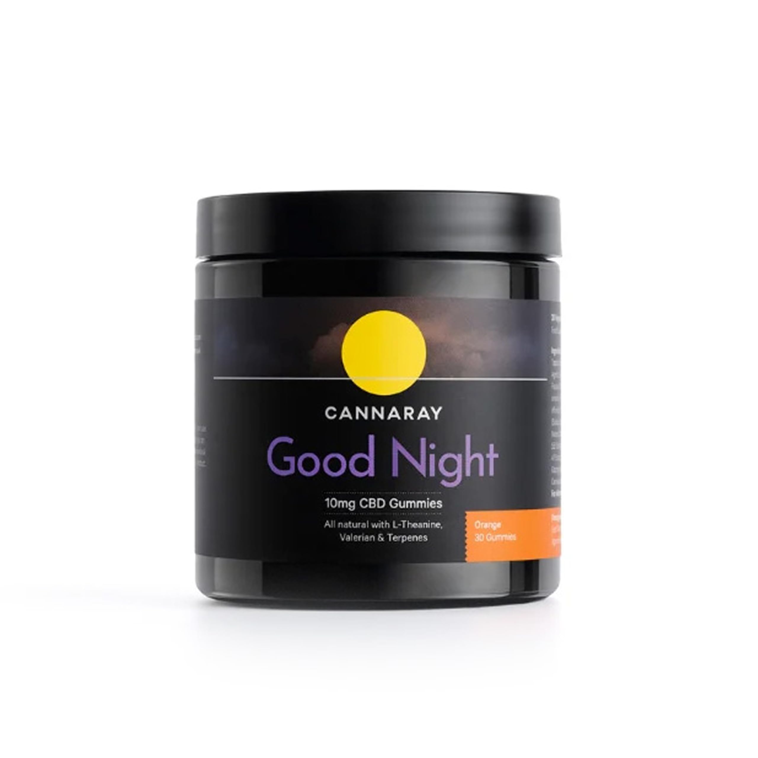 Cannaray Good Night 10mg CBD Gummy (30 Count) - Orange Flavour