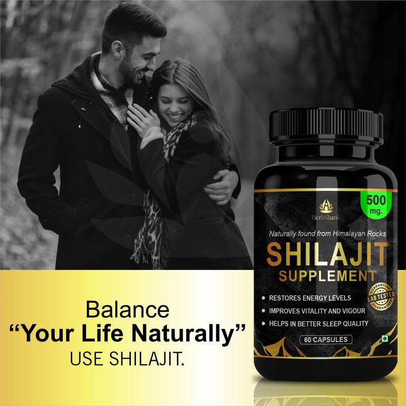Image of Original Pure Shilajit Gold Capsules for Men & Women Long Time | Ayurvedic Testosterone Booster for Extra Power, Timing Stamina | Ashwagandha Safed Musli Gokshura Shatavari All In One (60 Tablets)