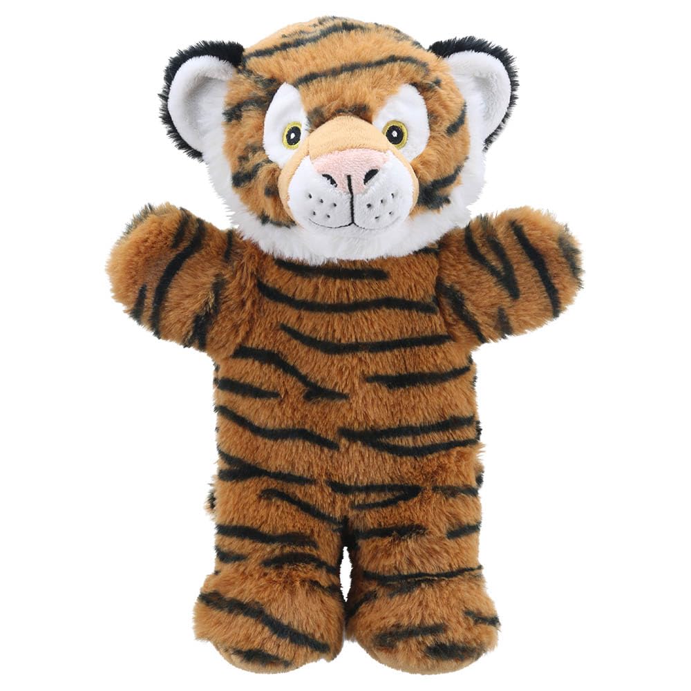The Puppet Company Tiger ECO Walking Puppet, Soft, Striped & Eco-Friendly Hand Puppet, Fun for Kids & Adults