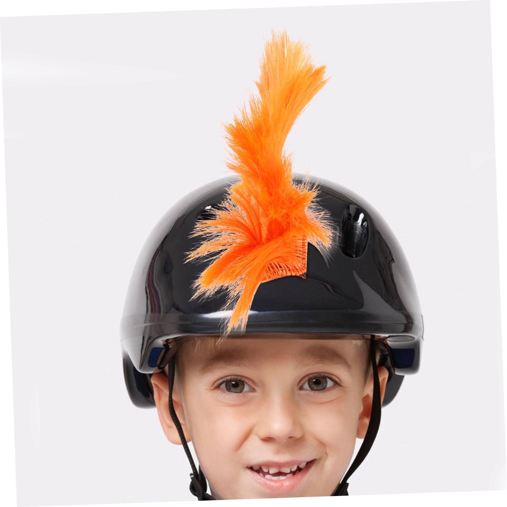 Hrippy Casque Mohawk Perruques Casqueur Perruque Coiffure Plaques De Casque Décorations De Casque Pâte À Coiffure Pâte De Saut-Coiffure Pour À Vélo