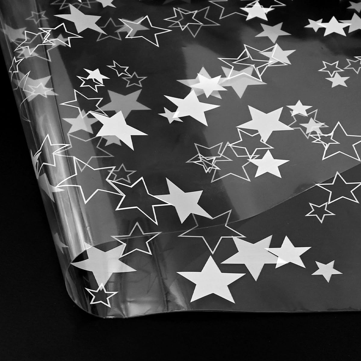 5m X 80cm Kerst Sneeuwvlok Cellofaan Inpakpapier - ECO Clear Plastic Wrapper Voor Hampers, Cadeaus & Boeketten | Perfect Voor Verjaardag, Bruiloft & Kerst