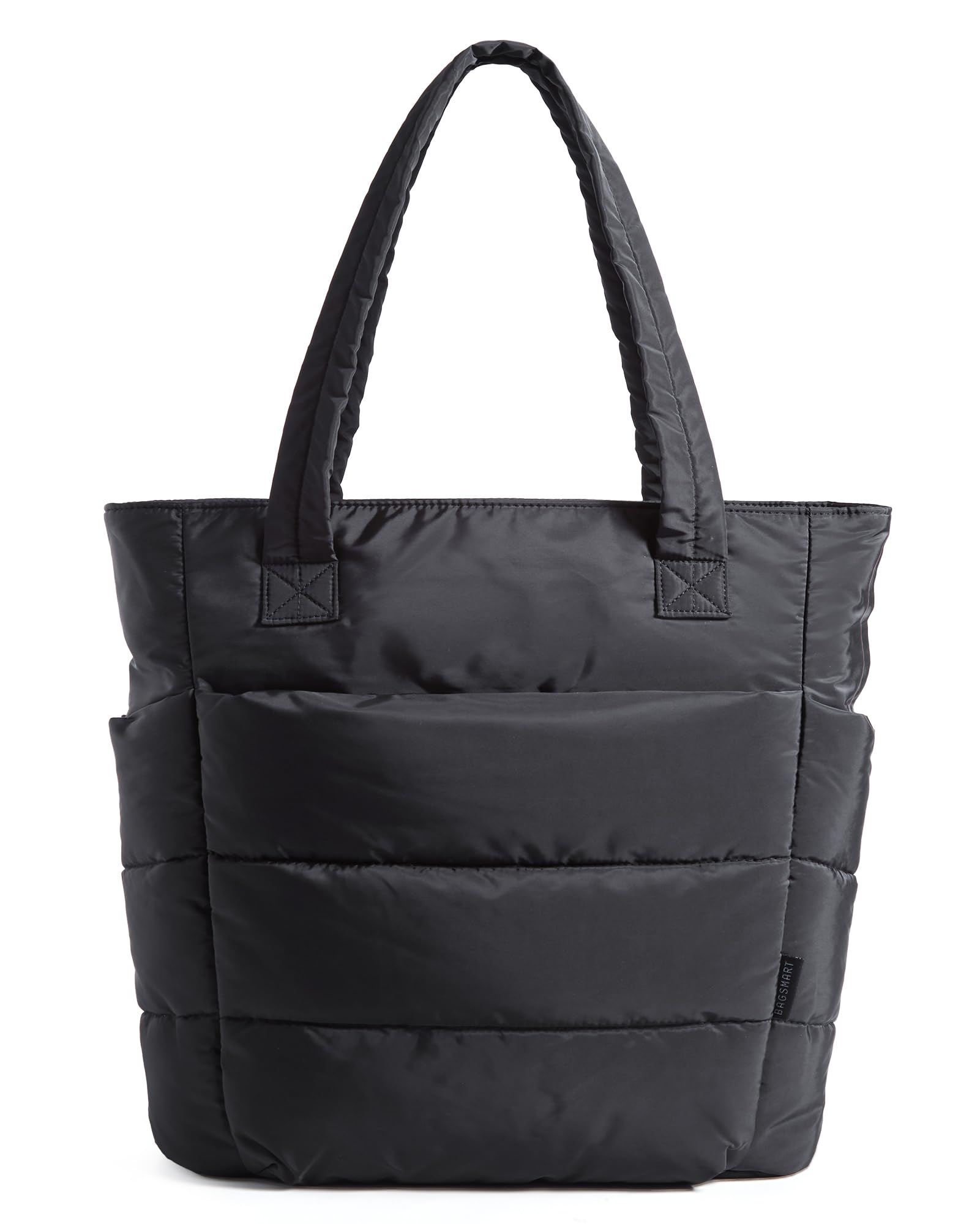 BAGSMART Tote Bag for Women, Lightweight Puffy Tote Bag with Compartments Shoulder Bag Handbag for Travel, Work, Gym | Lightweight, Puffy, Quilted, for Travel, Work