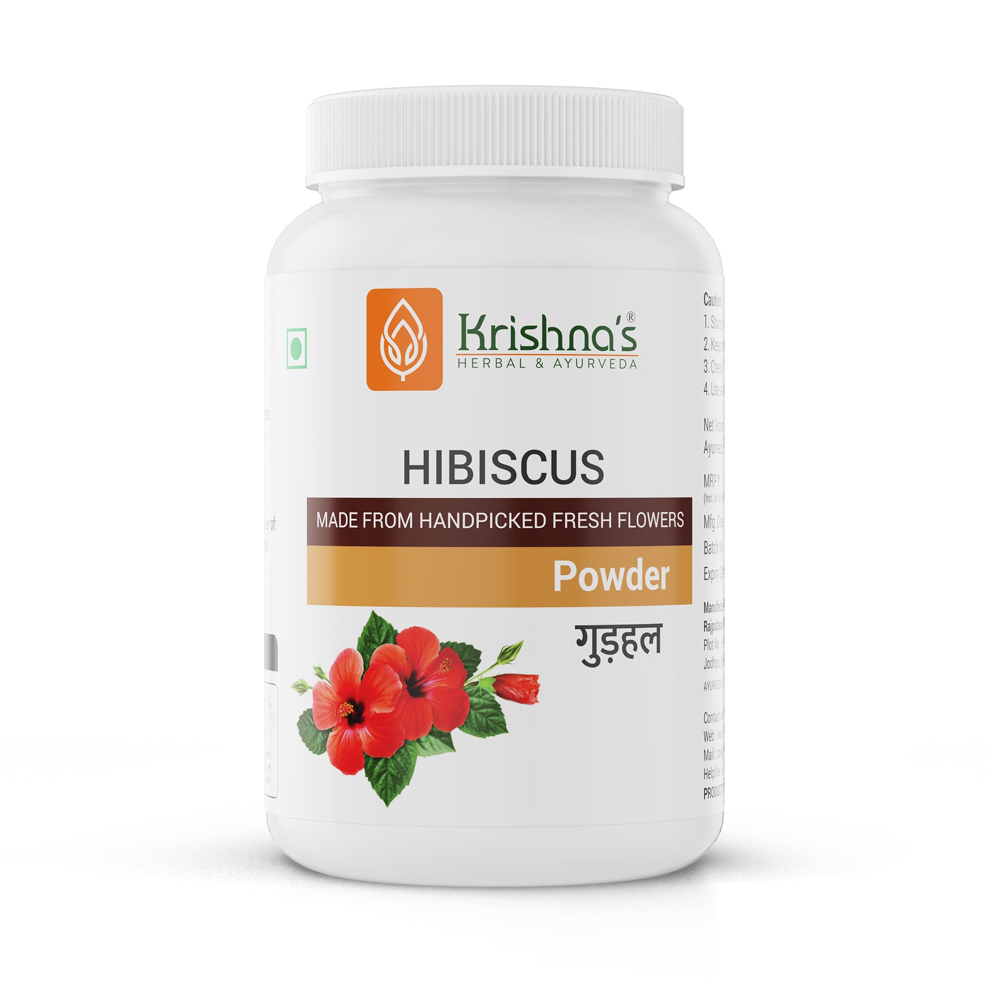 Krishna's Hibiscus Powder - 100 g | Preservative Free - For Hair Pack & Oil |Eliminate Dandruff & Strengthen The Hair-image-43