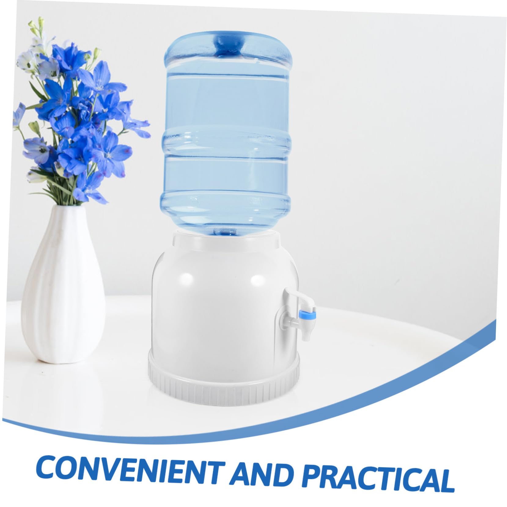 DOITOOL Soporte para Garrafas de Agua Resistente con Grifo Portátil Dispensador Invertido para Botellas Grandes para Camping Apartamentos y Uso Exteriores