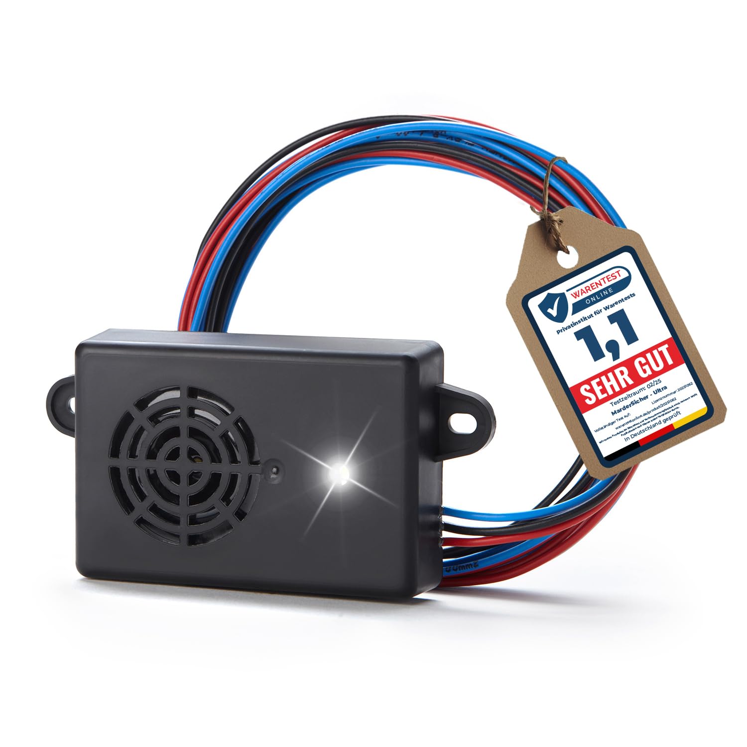 MarderSICHER Ultra | Marderschutz fürs Auto | Ultraschall & Blitzlicht | Marderabwehr