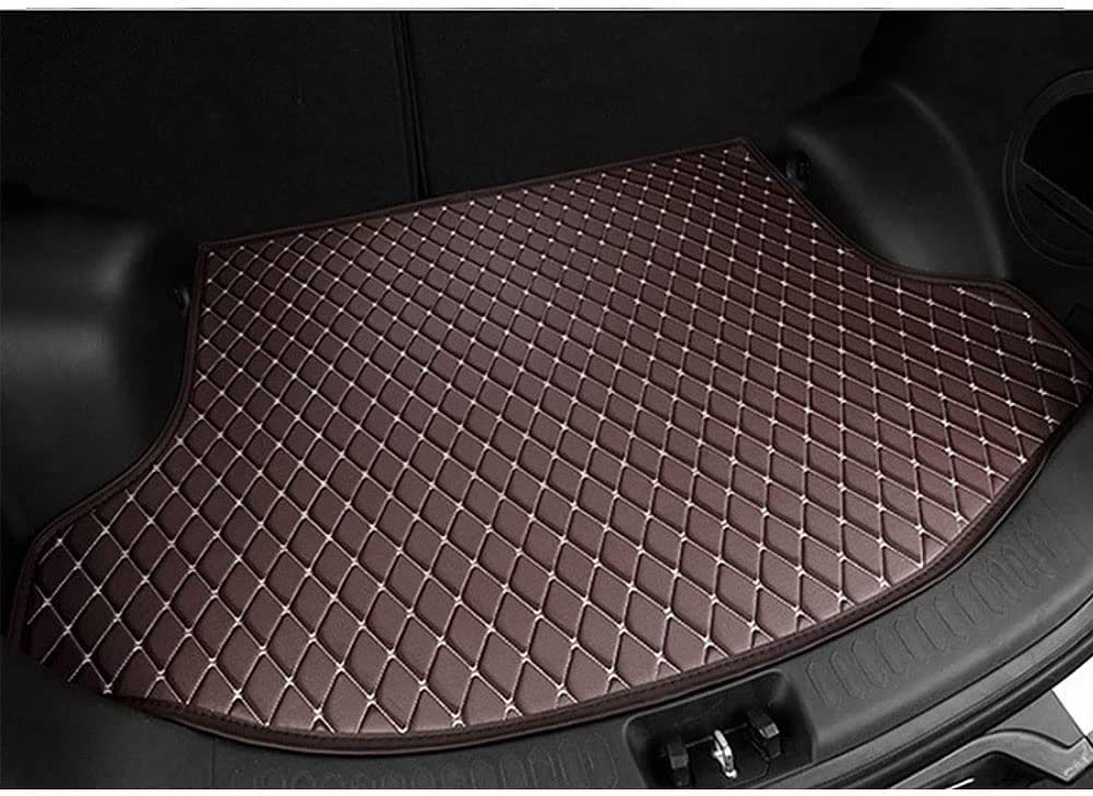 Tapis de coffre en cuir pour Mazda 6 Sedan 2002-2008 chic marron café
