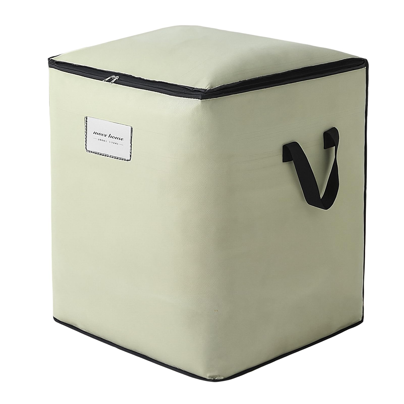 HonorHut Large Packing Bag Beige 150 L Heavy Duty Moving Boxes with Zip and Handles Waterproof Storage Bag