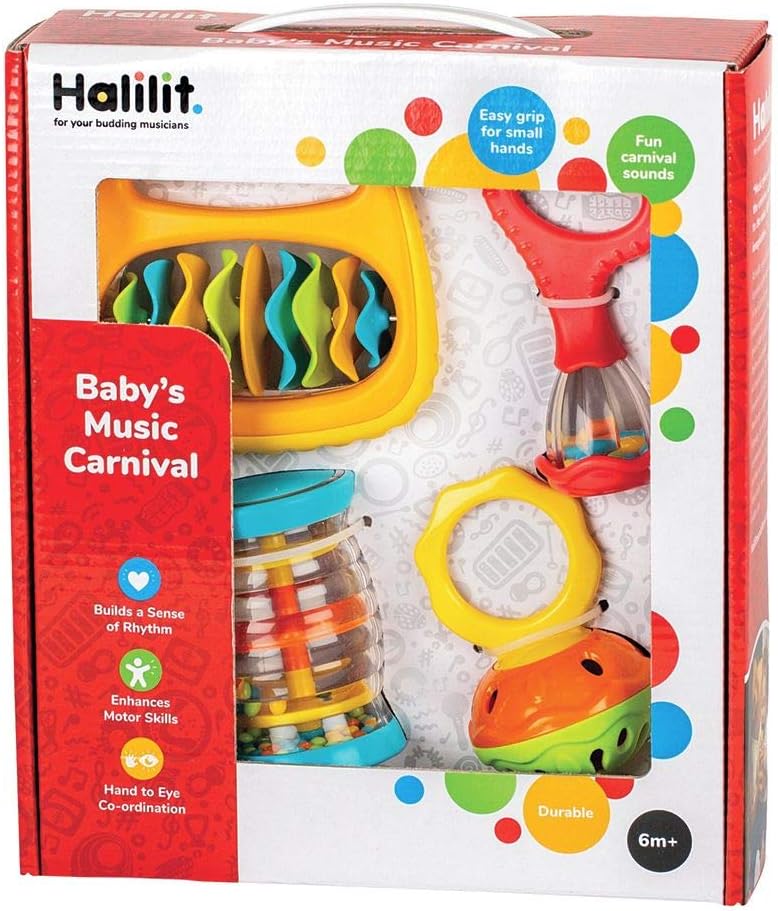 Halilit Baby's Music Carnival Gift Set. Musical Instruments for Babies