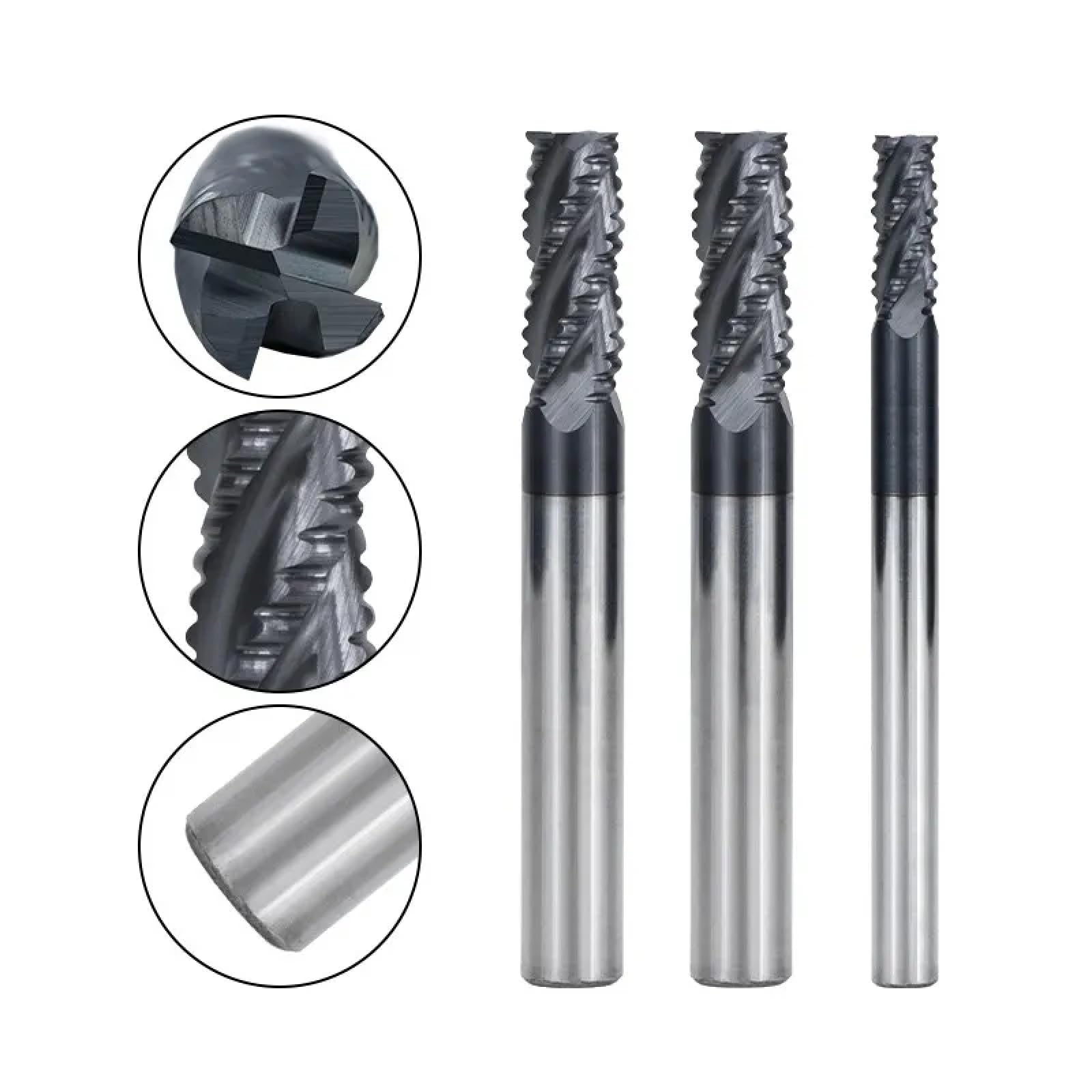 Młyn szlifierski z węglika spiekanego z węglika spiekanego 4 flet CNC Frezowanie bitów Router bitowy do obróbki metalu 50 godzin, 10xd10x25x75l