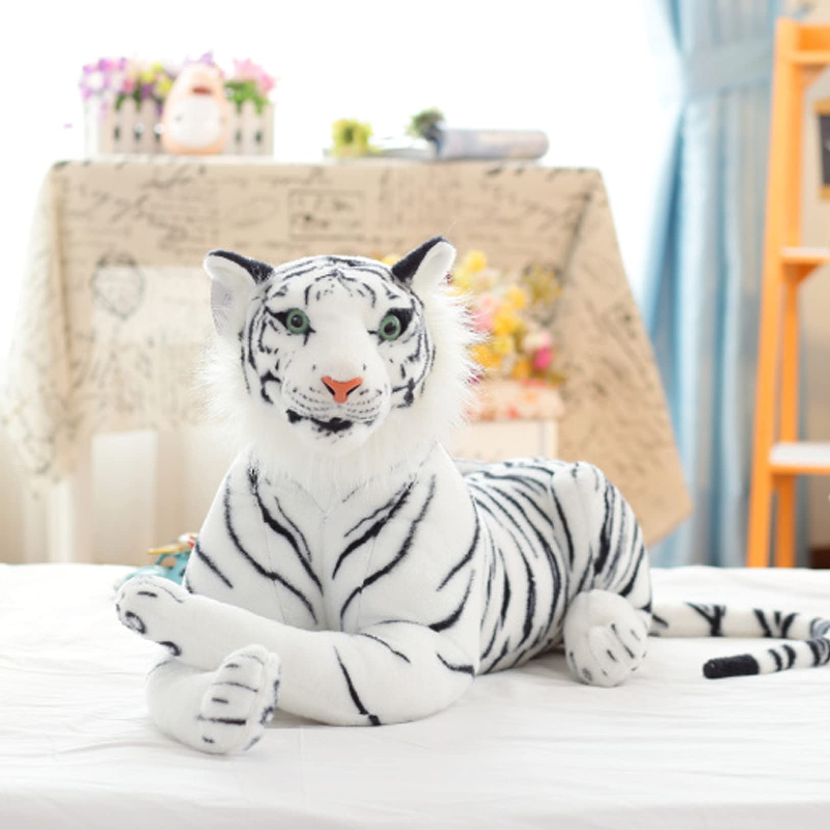Amazon.co.jp: リアル動物ぬいぐるみ 虎ぬいぐるみ 特大 トラ 