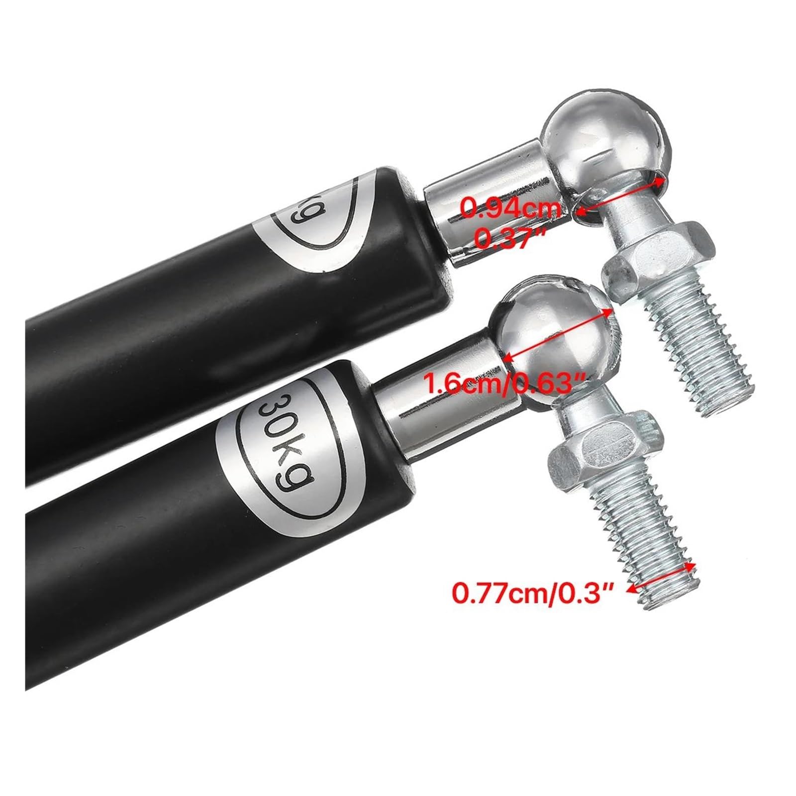 Vérin À Gaz Pour Hayon Entretoises Voiture 300N 2 Pièces 300-600mm Capot Avant Coffre Arrière Hayon Démarrage Barre Support Ressort À Gaz Bus RV