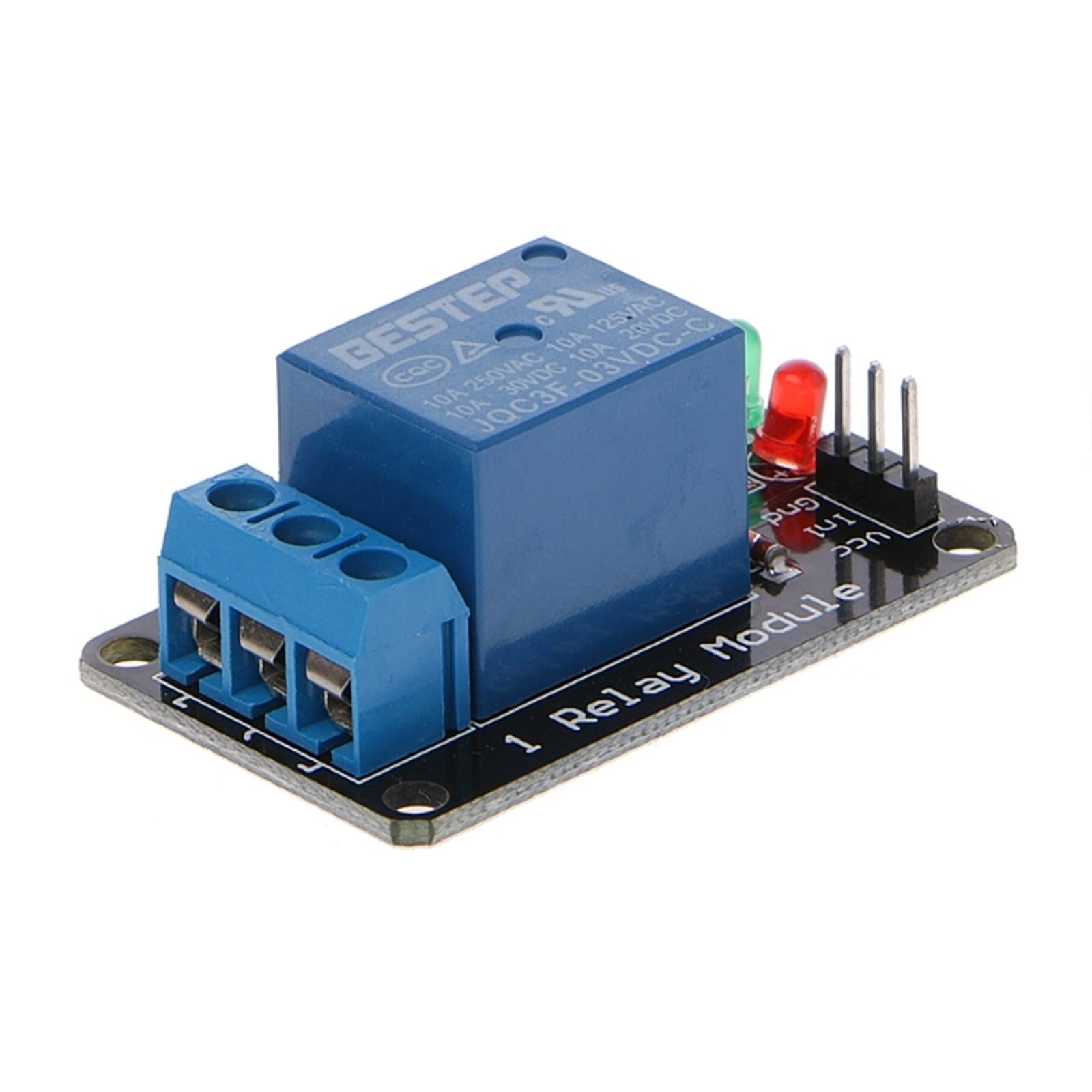 FIDEMM 1PCS 1 Kanal 3V Relaismodul 3,3V Low Level Shooting mit Lampe 11UA