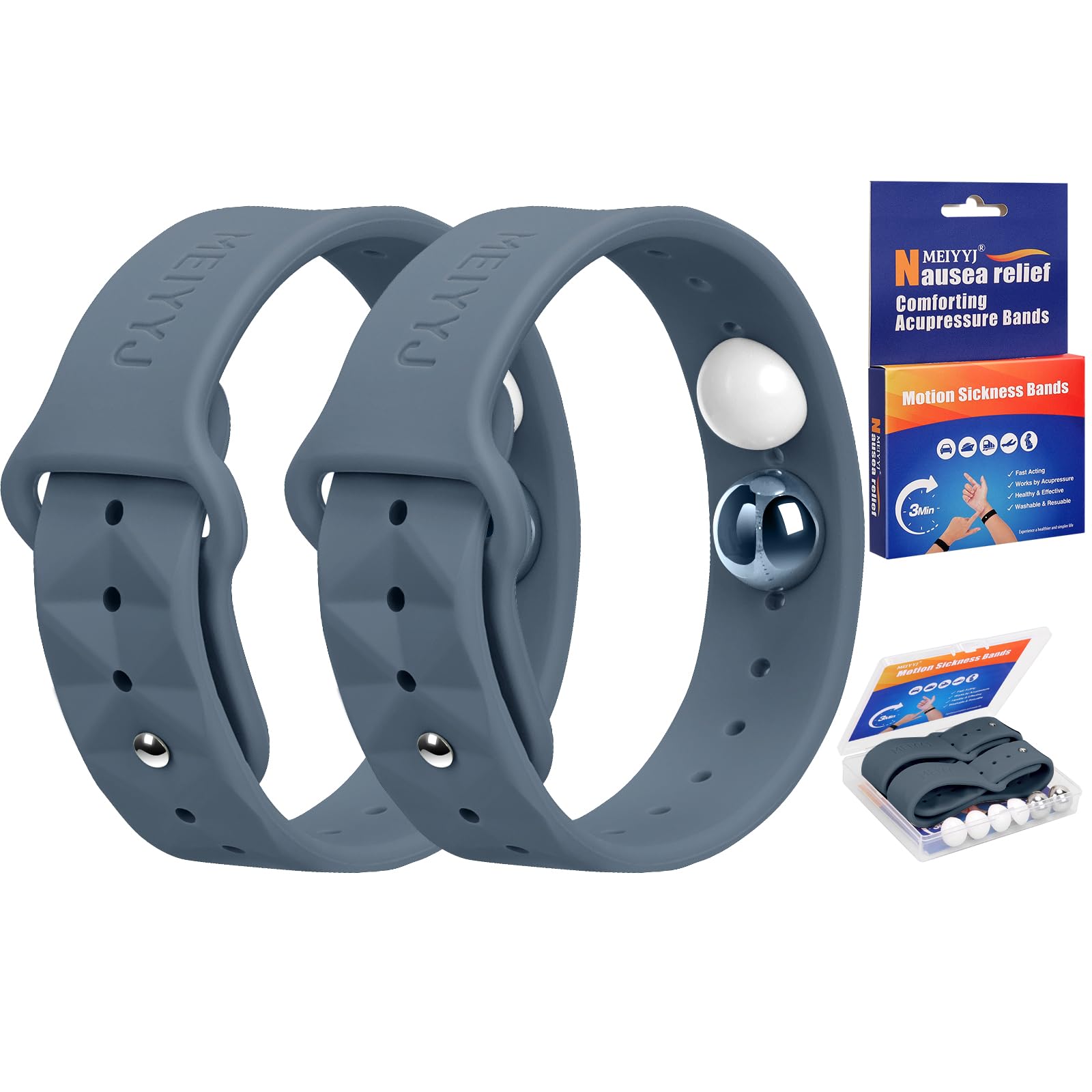 Motion Sickness Bracelets Acupressure Nausea Bands for Adult and Kids — Amazon image 25