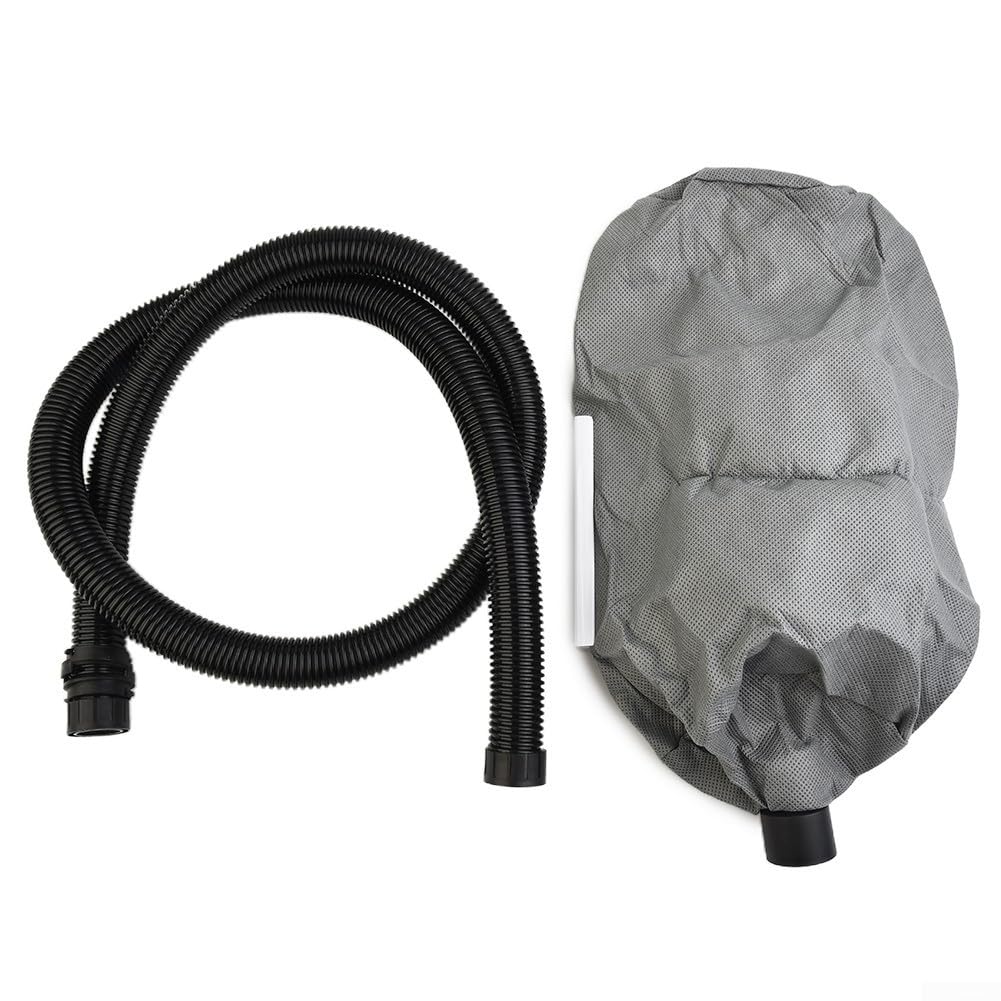 Dust collector vacuum bag for wall grinder sanding systems, designed for self vacuuming sandpaper machines and compatible with most industrial vacuum cleaners