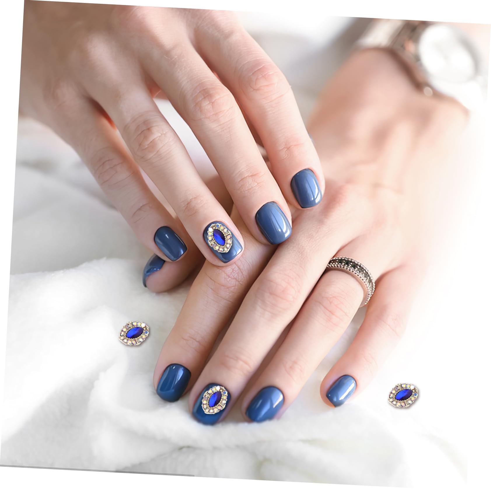 OUNONA 10Pcs Fashionable Nail Art Charms for Women Unique Decorations for Manicure Stunning Gems for Nail Design Versatile Shapes for Creative Nail Art Nail