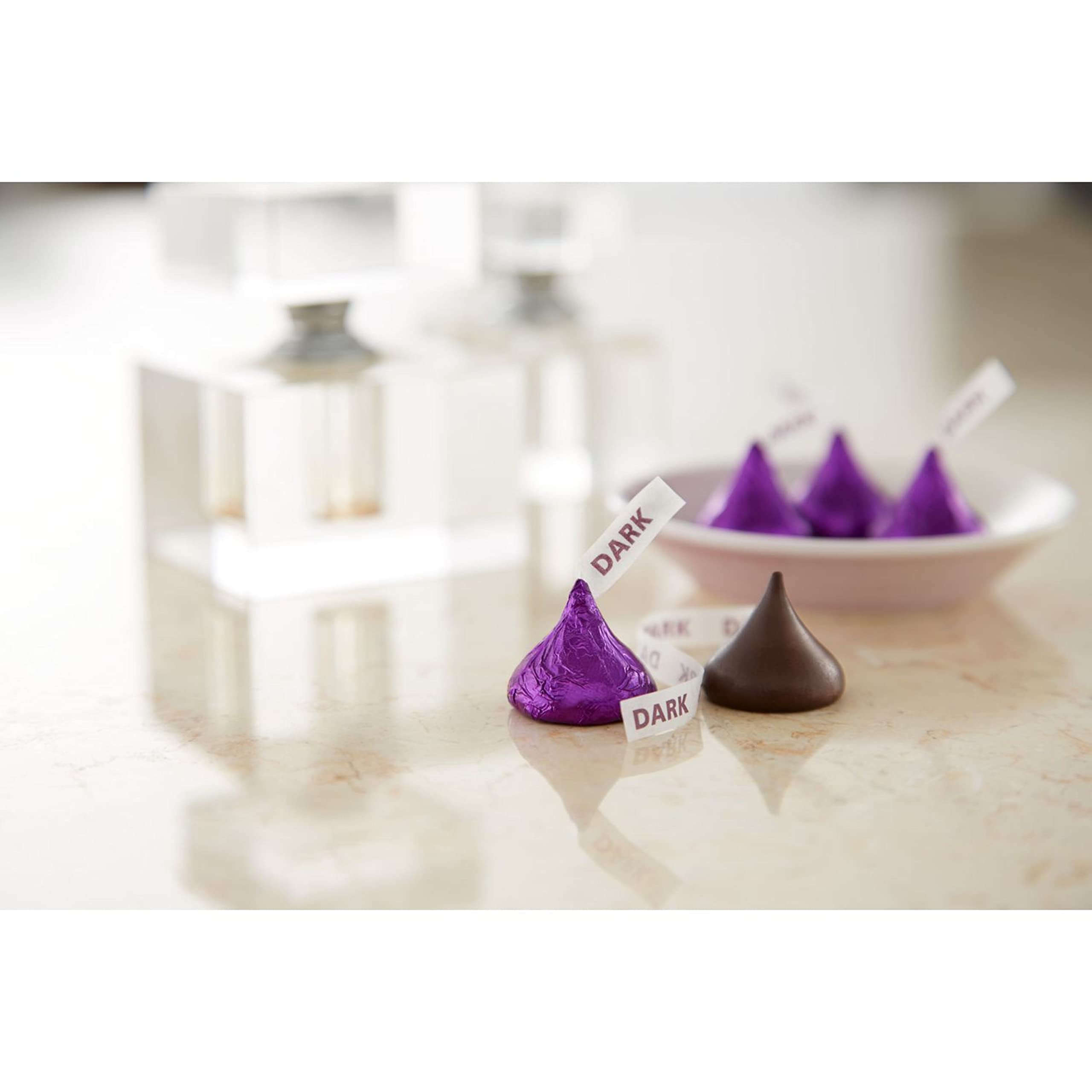HERSHEY'S KISSES Special Dark Mildly Sweet Dark Chocolate Candy