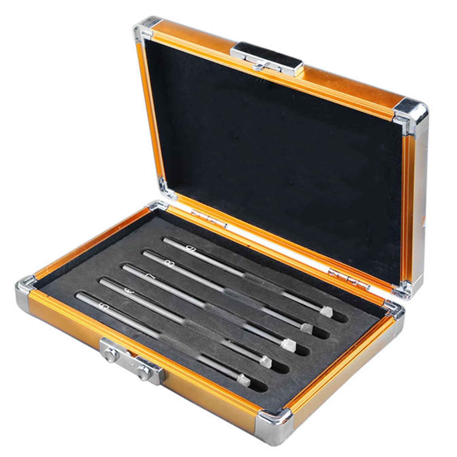 5-9 Scratch Hardness Tester, Hardness Test Pen, Mohs Hardness Picks, with Storage Box, Relative Wear Resistance Testing, for Testing Mineral Jewellery Jade Glass