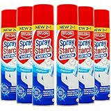 Dylon Easy Iron & Spray Starch 300ml 2 in 1 PACK OF 6 (new package )