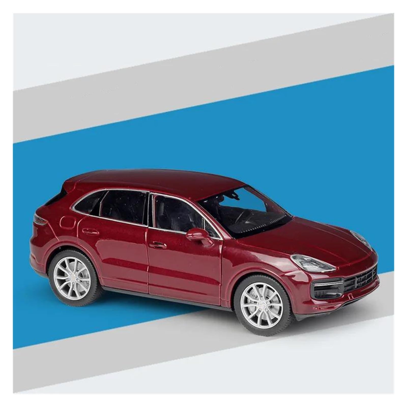 AUDSNI Die-Cast Diecast Car Model 1:24 For Cayenne For Turbo Metal Diecasts Model Vehicles(Red)