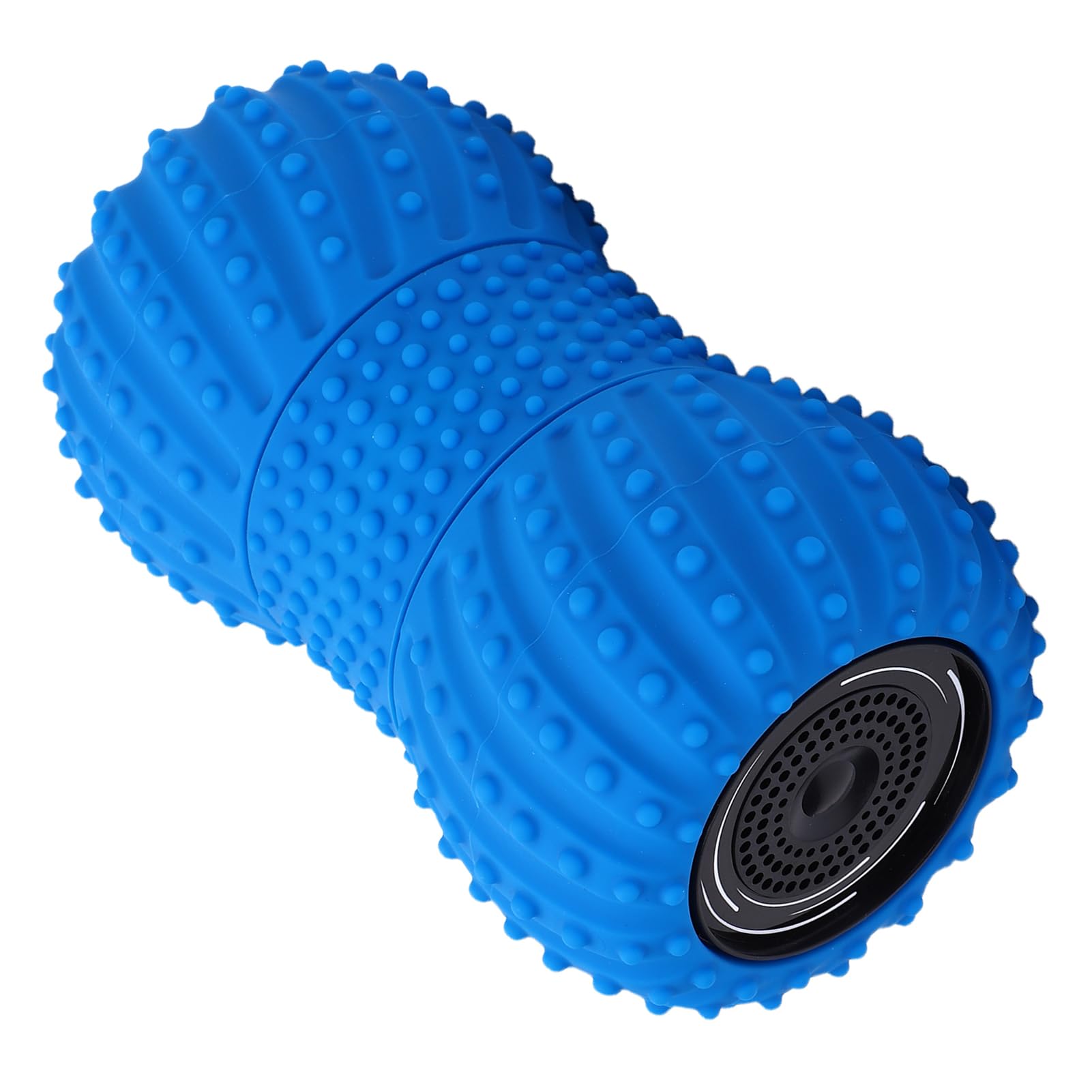 TOPINCN Bola de Masaje Eléctrica de maní, de Sonido Incorporado para Yoga, Rodillo de Plástico Ergonómico Recargable para Masaje de Tejido Profundo y Liberación Miofascial (BLUE)