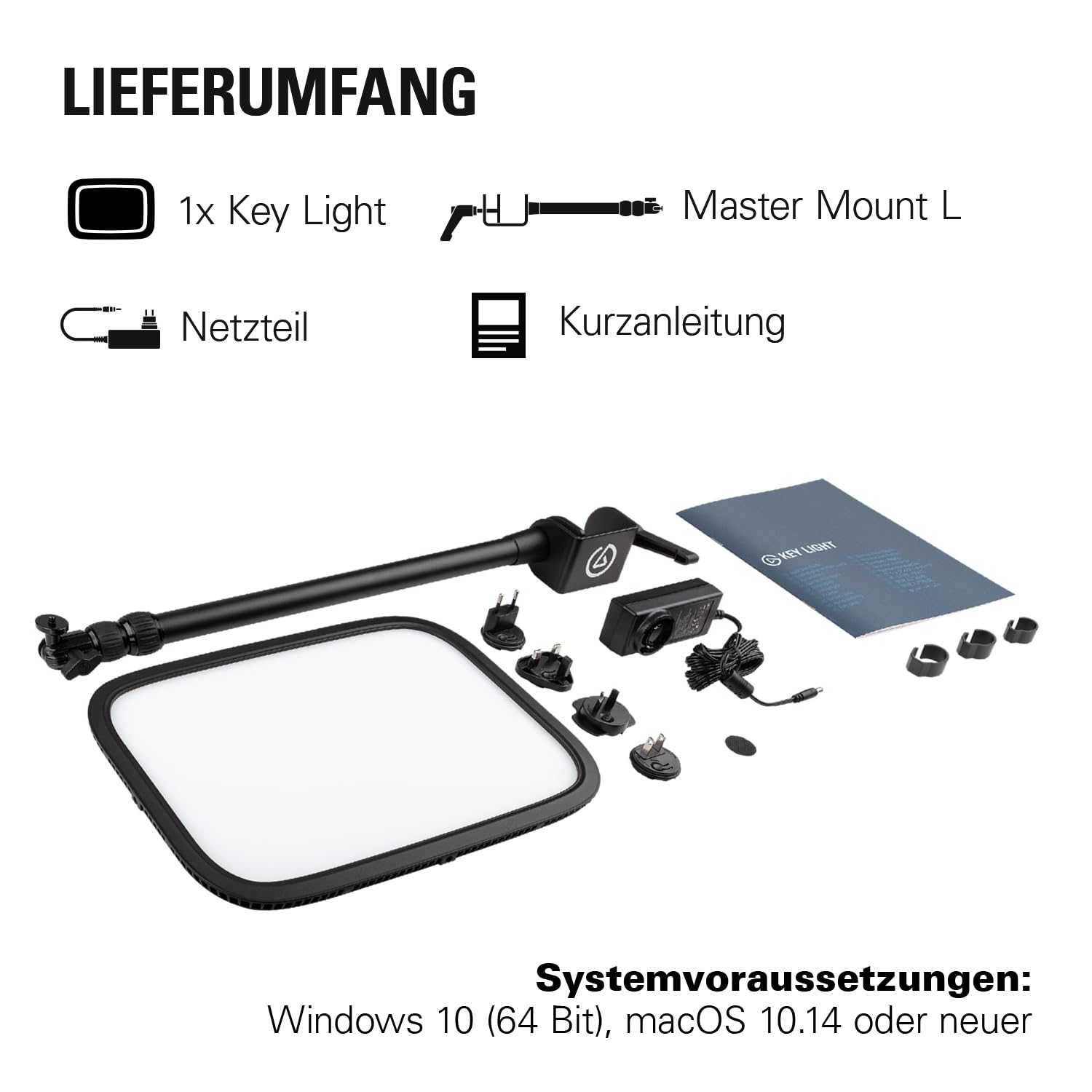 Elgato Key Light, professionelle Studioleuchte, 2800 Lumen