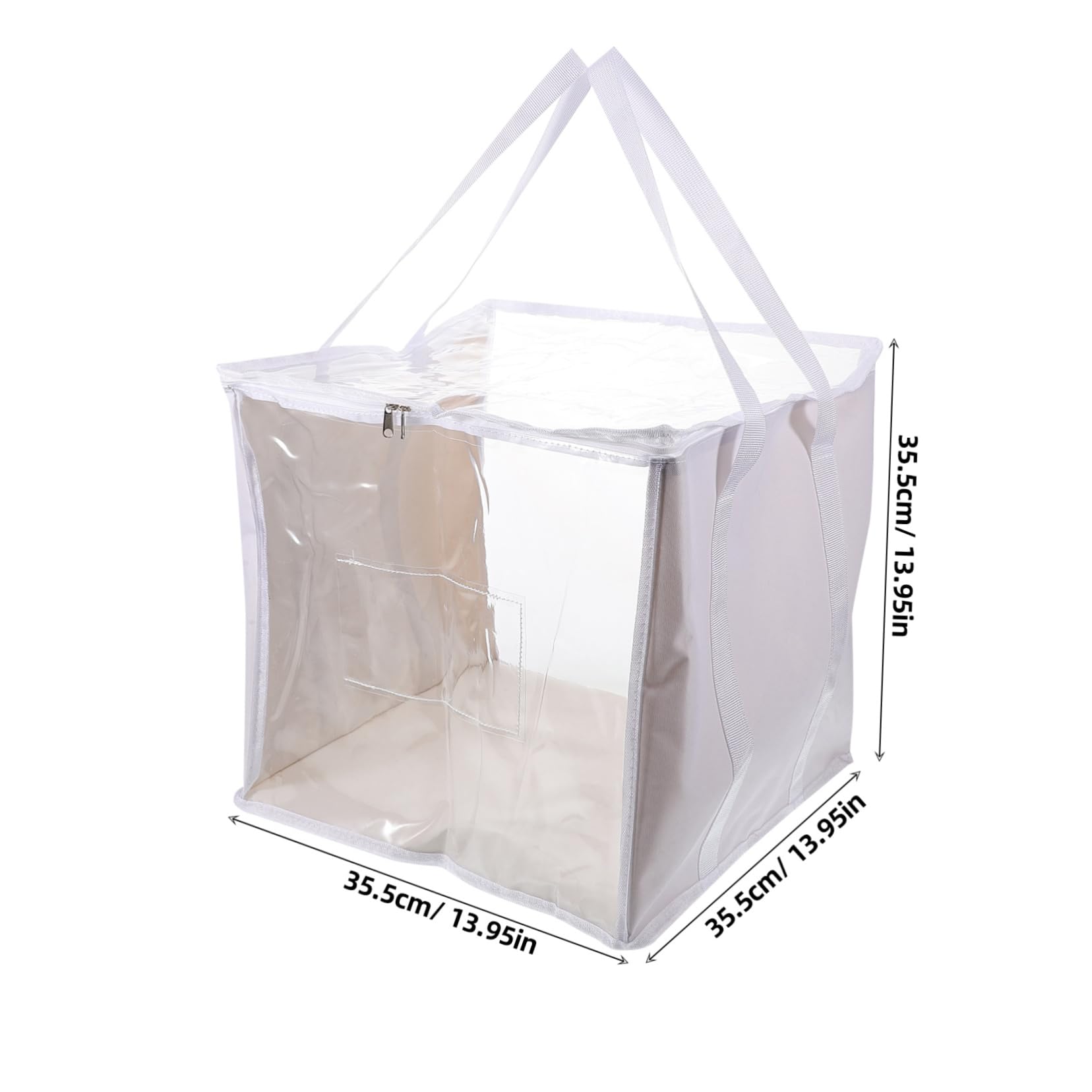 2Pcs Extra Large PVC Storage Bags with Zipper for Playroom for Bedroom Living Room and More