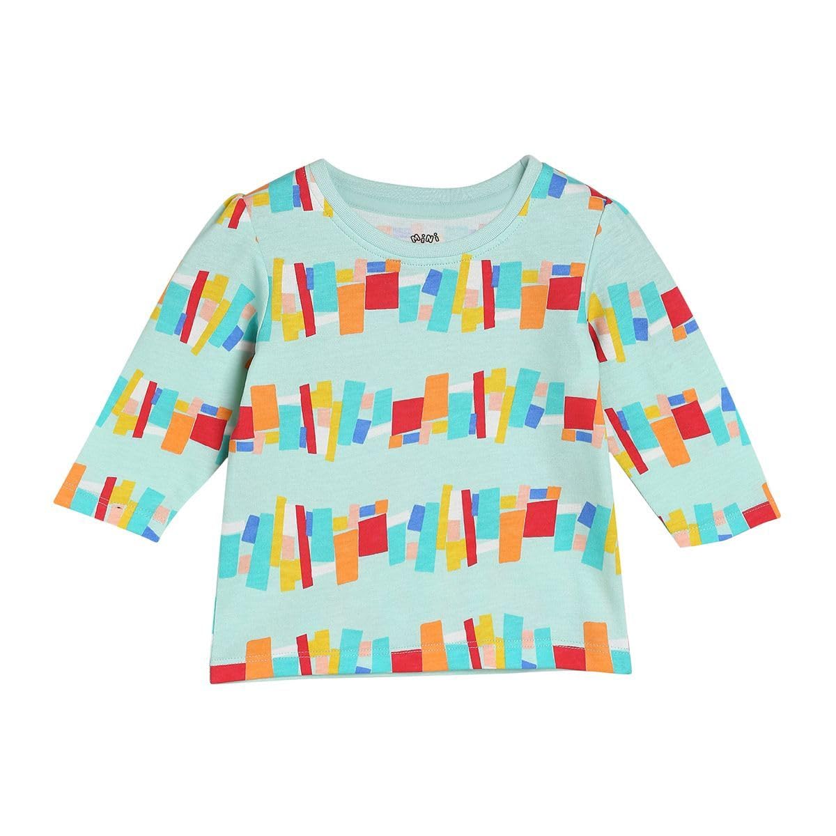 miniklub Baby Girls Round Neck Full Sleeve Multi Color Knit Top, Pack of 2 (6-9M) 2