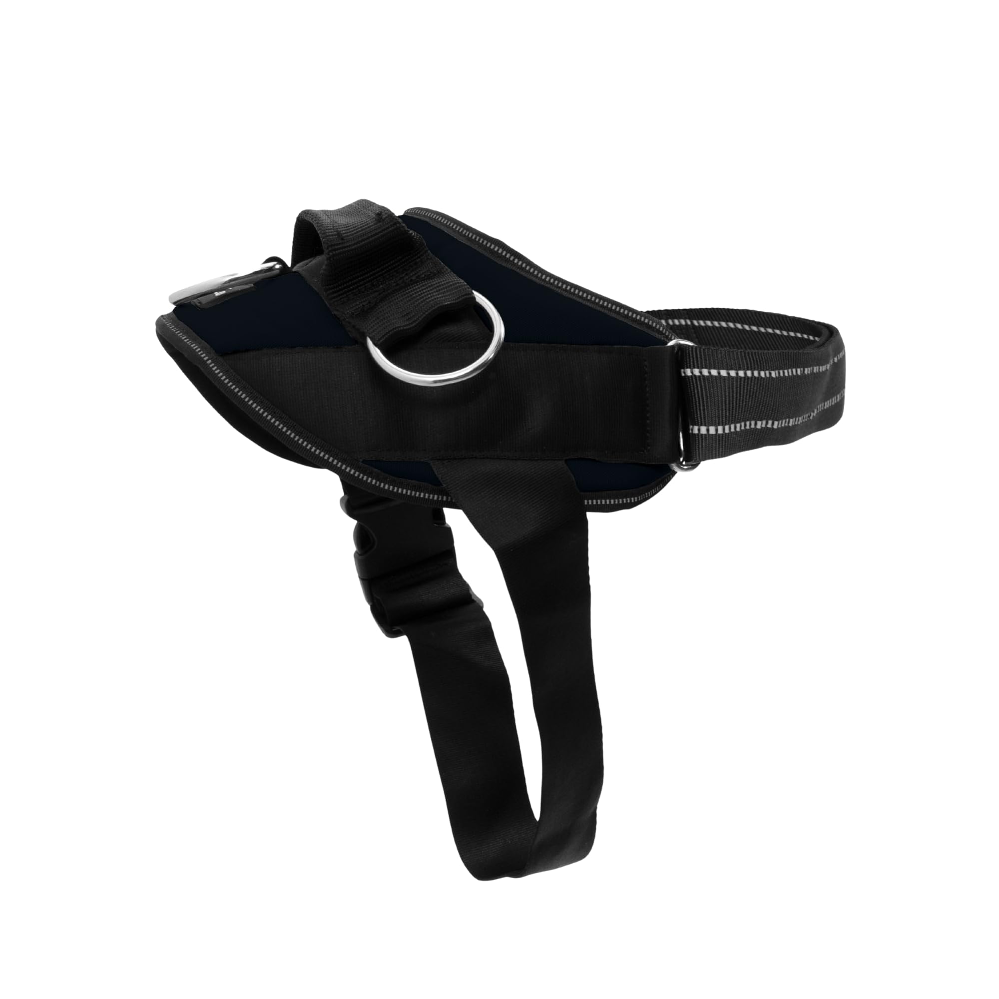 ShawnCo Essential Dog Harness, No-Pull Pet Vest with 3 Leash Clips, No Choke, Reflective, Adjustable and Padded, for Easy Walking and Training for Small, Medium and Large Dogs (Midnight, M)