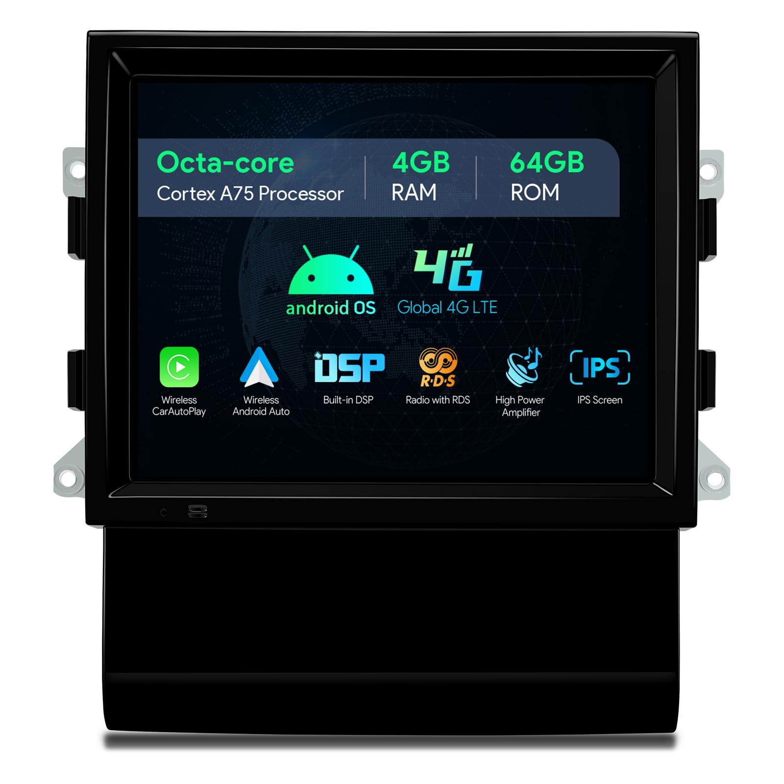 XTRONS8.4 Inch Android 14 Car Stereo for Porsche Macan (2014-2016) with Optical Fiber Decoder, IPS Touch Screen 4GB+64GB Global 4G LTE Car Radio GPS Navigation Support Wireless CarPlay Android Auto