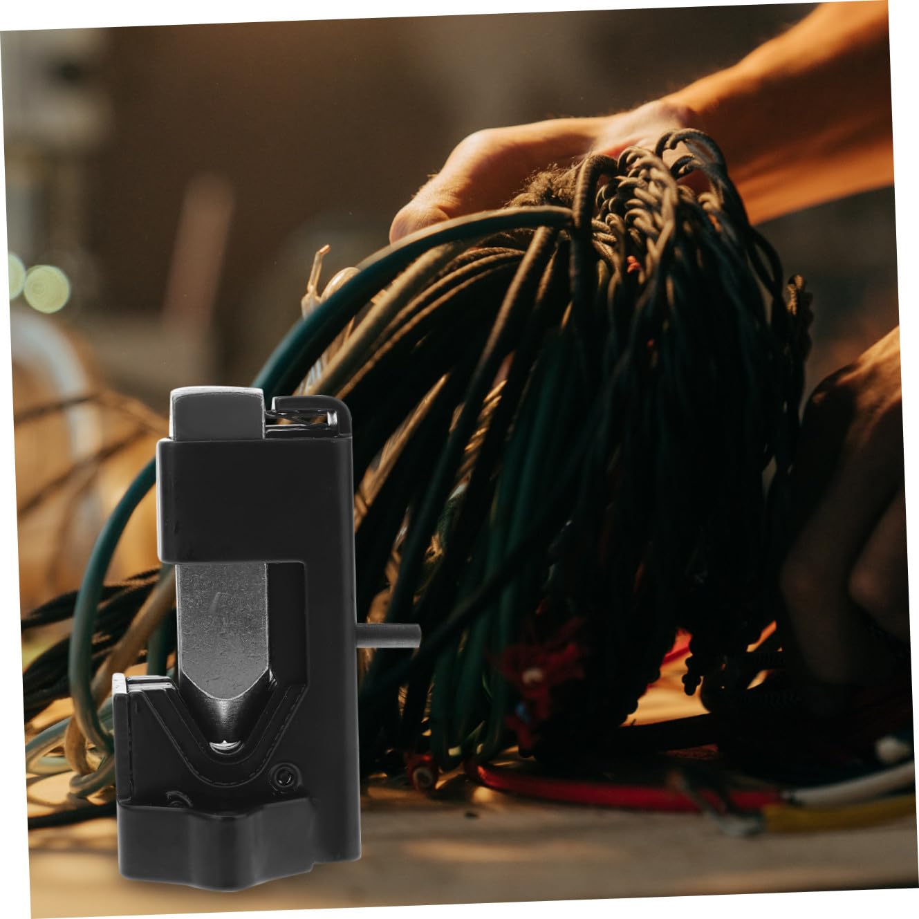 Yardenfun Juego de Herramientas de Crimpado para Terminales Eléctricos Crimpadora de Terminales de Batería y Cables de Anillo 1/0 Resistente Corrosión para Proyectos Marinos y Automoción