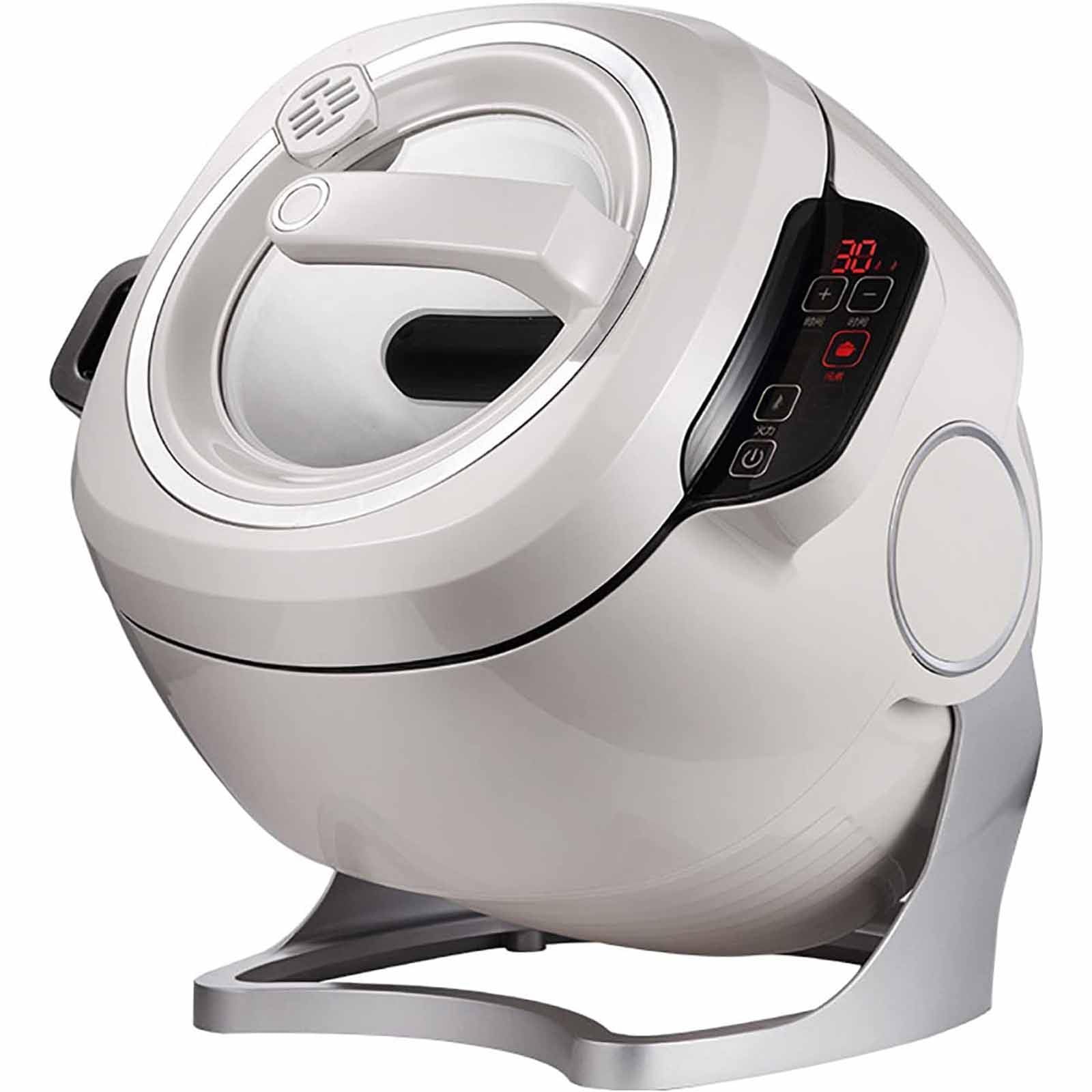 Máquina de cocción automática inteligente de 6 litros con rotación de 360° para el hogar, restaurante, procesador de alimentos comercial con calefacción 3D integral y ajuste de potencia de fuego de 3