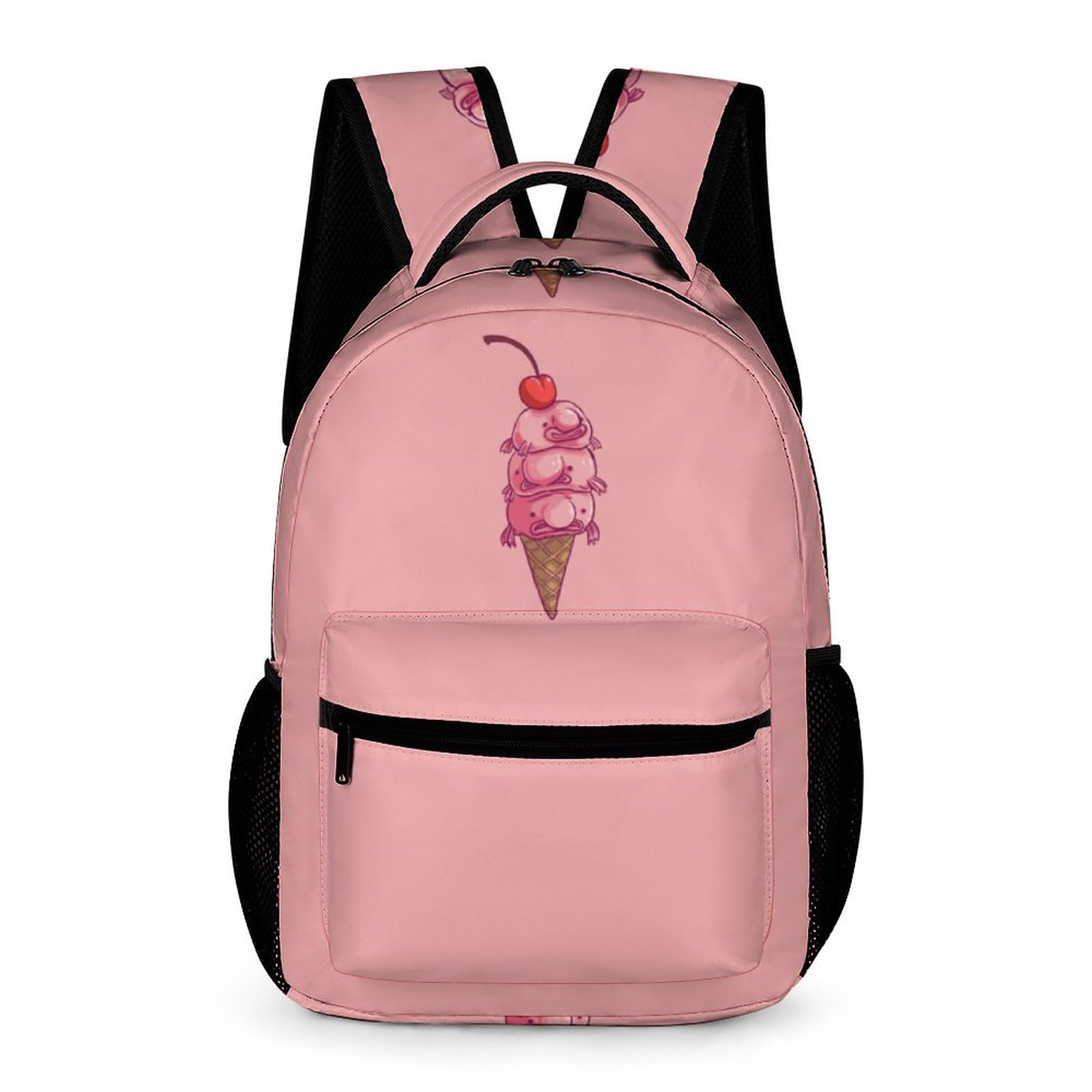 FunnyStar Blobfish Cherry Ice Cream Laptop Backpack Cute Daypack for Camping Shopping Traveling