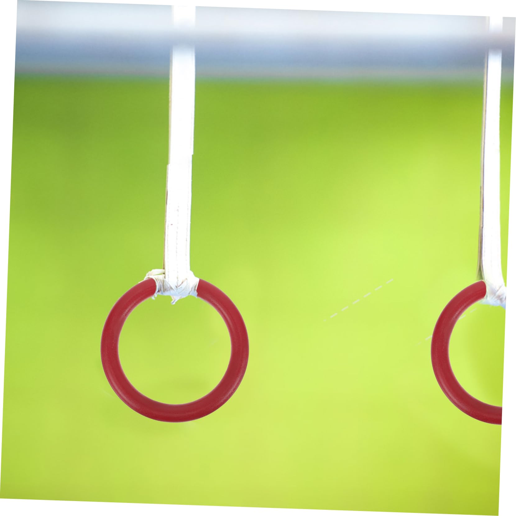 ibasenice 2Pcs Gymnastics Rings Heavy Duty Fitness Equipment for Strength Training Stretching and Gymnastics Portable Rings