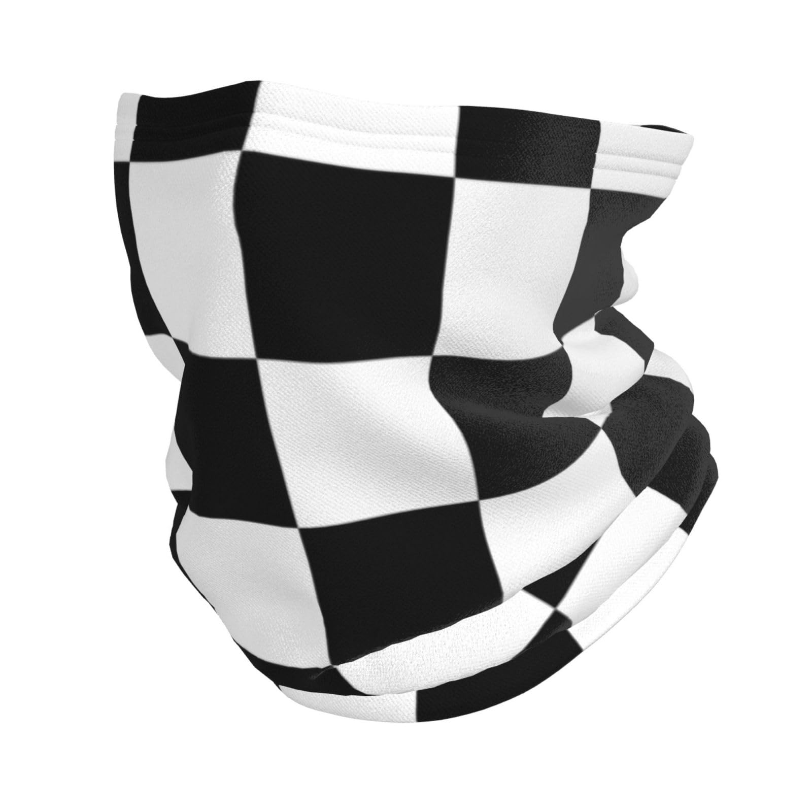 Bandana Multifunctional Headwear Scarf Face Shield Neck Warmer Tube,Huge F1 Formula One Black & White Chequered