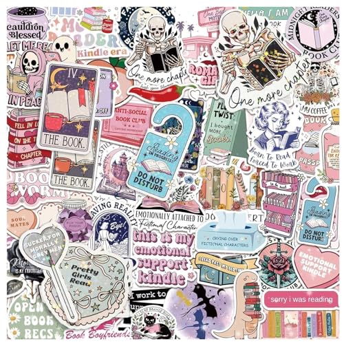 JOOTUEPO Lot de 150 autocollants romantiques en vinyle pour liseuse holographique, marque-pages, paillettes, autocollants en vinyle pour ordinateurs portables,...